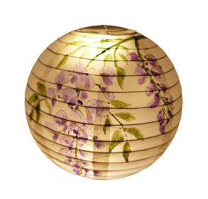 [Wisteria flower] Chinese/Japanese Style Hanging lantern Decorative Paper Lantern 16"